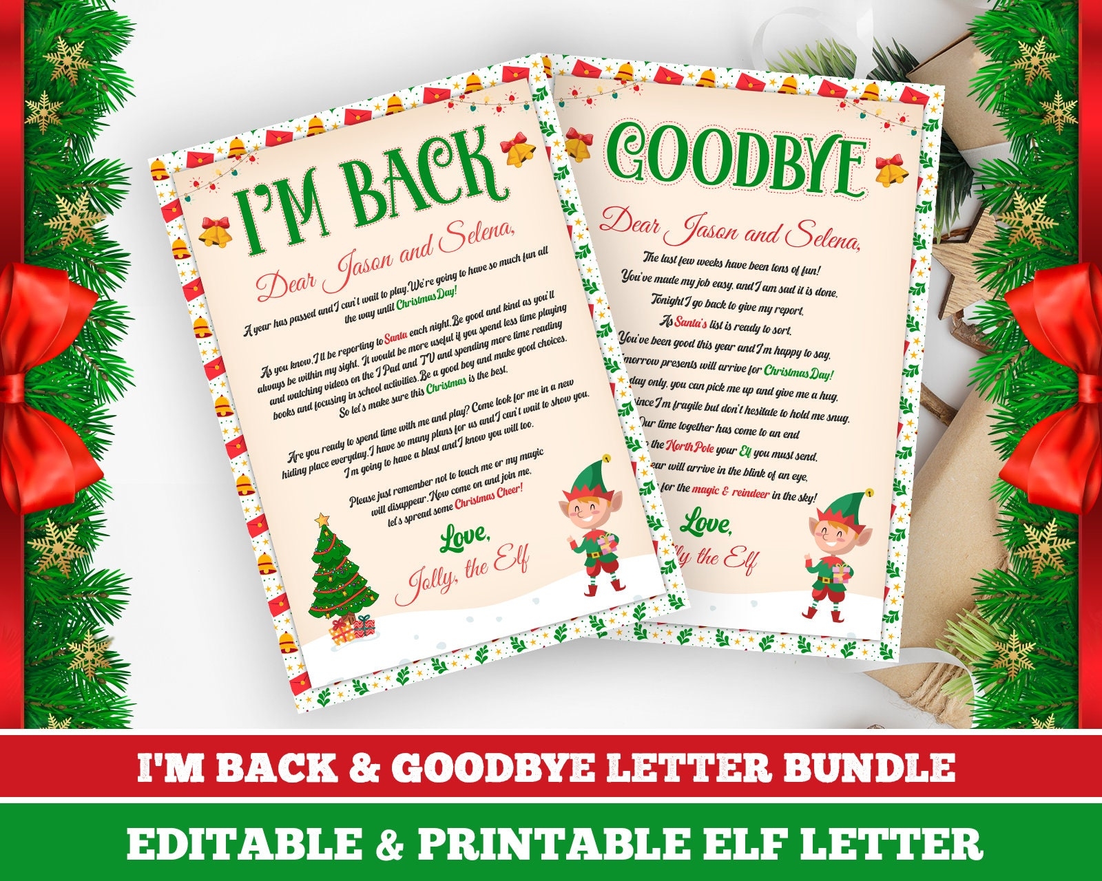 Elf Printable Personalized Elf Letter Elf On The Shelf Elf Arrival Letter Editable Elf Letter Elf Welcome Letter Elf Letter Template Etsy