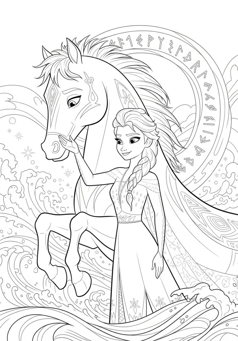 printable coloring frozen