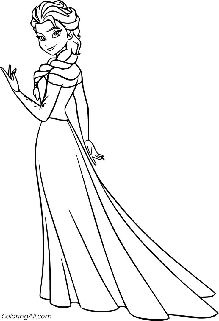 frozen coloring book printable