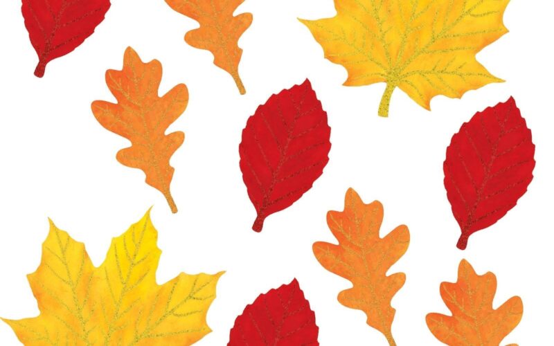 Fall Leaves Pattern Printable Printable Party Favors