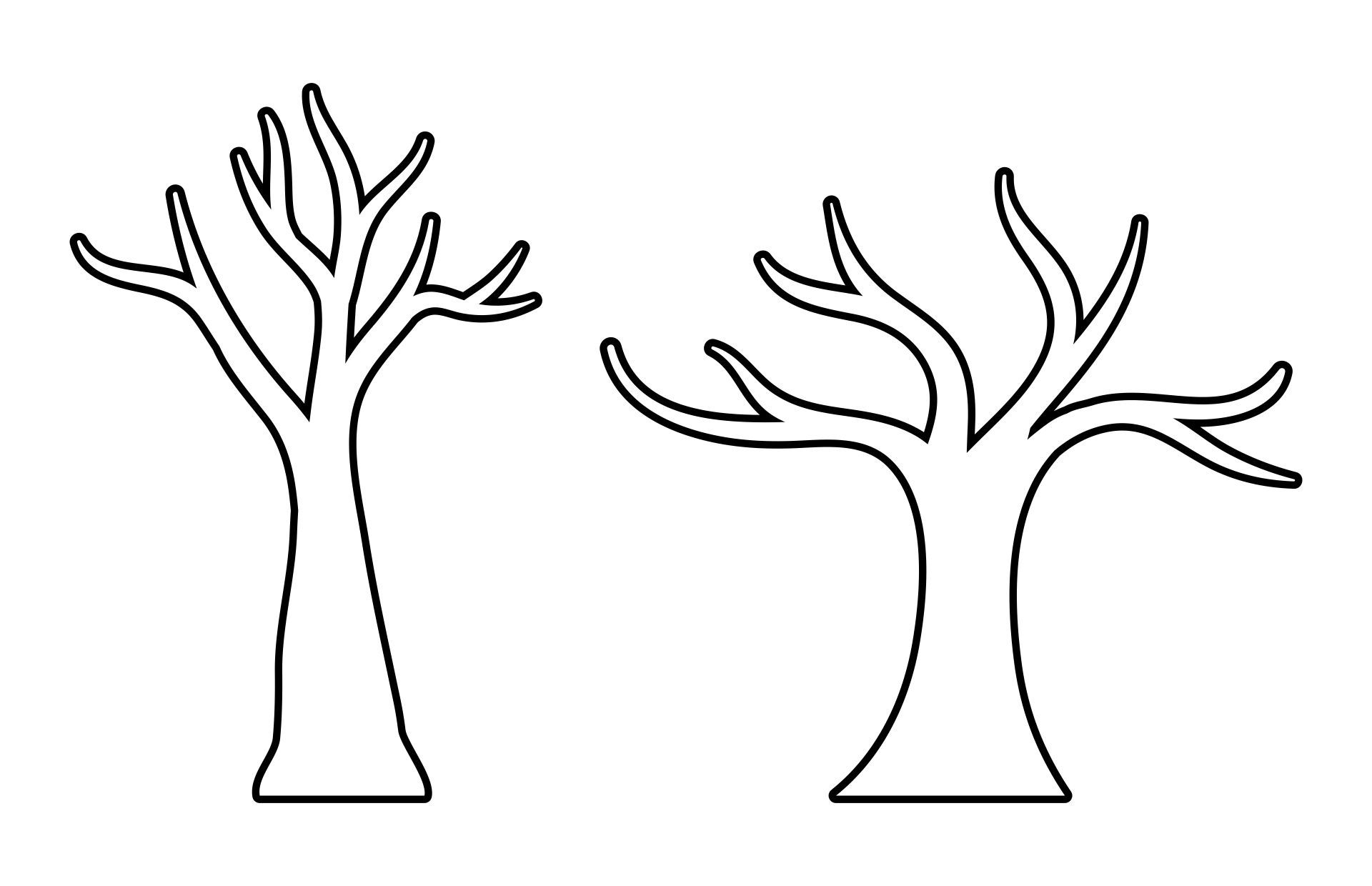 fall tree template printable