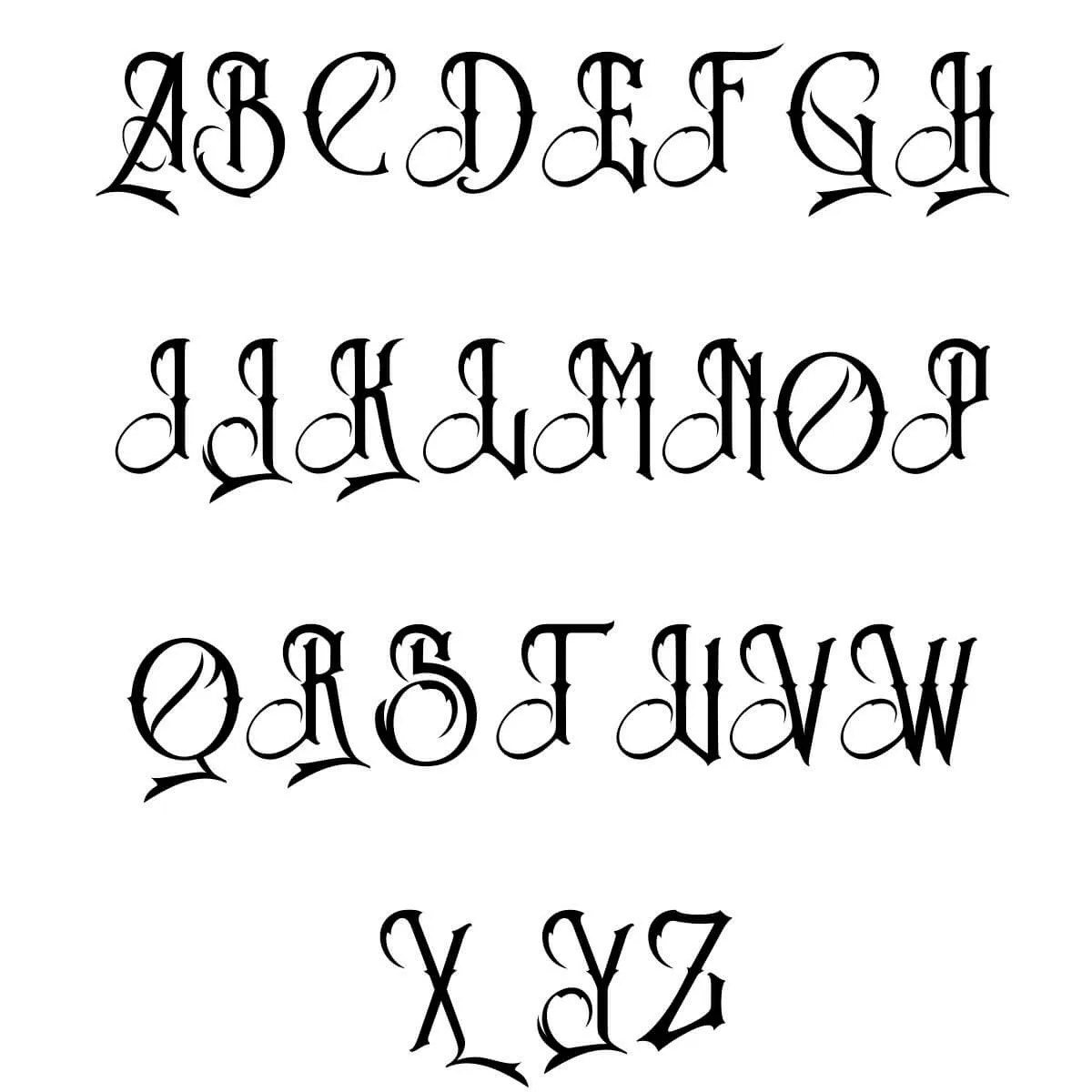 Fancy Printable Letters Printable Party Favors