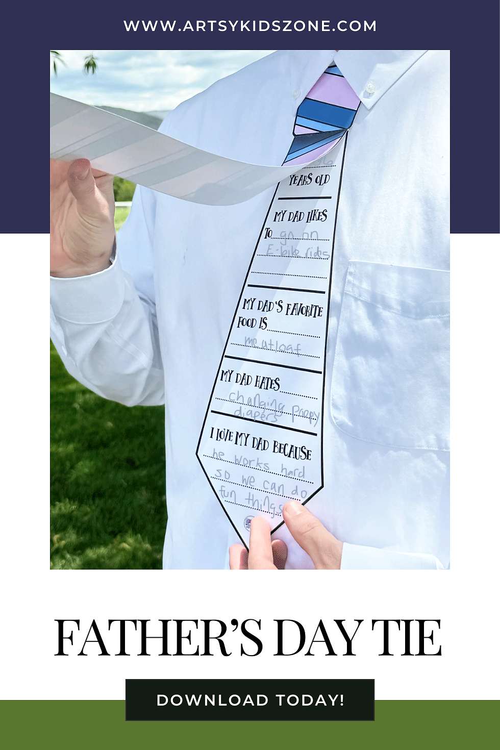 Fathers Day Tie Fathers Day Tie