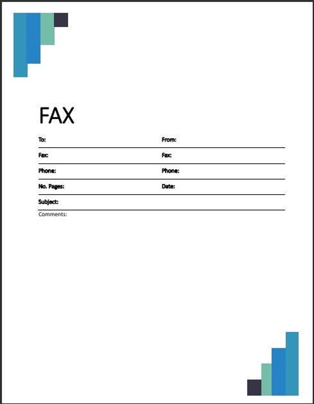 printable fax cover sheet
