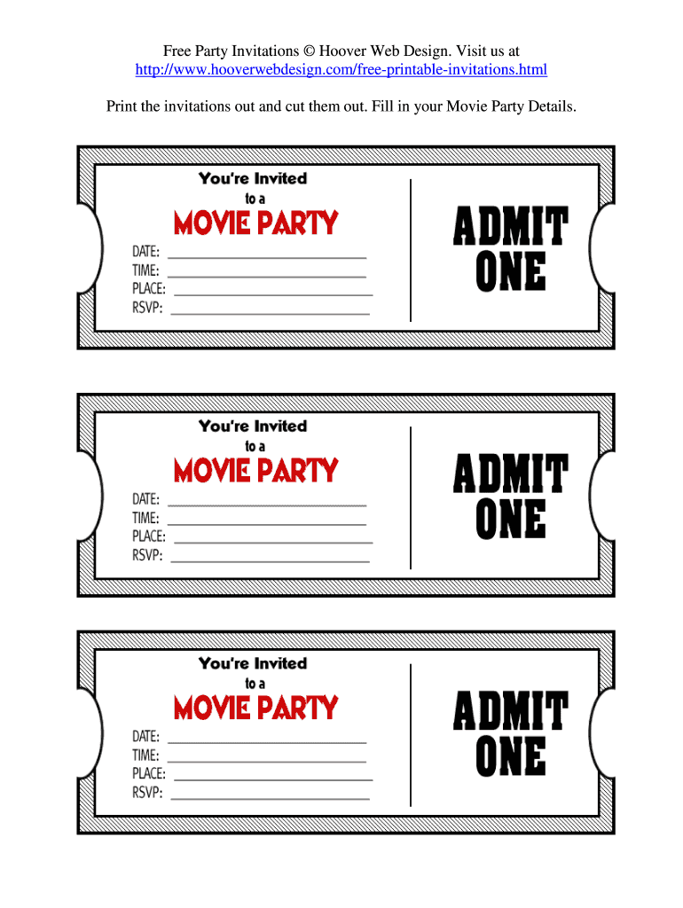 free printable admission ticket template