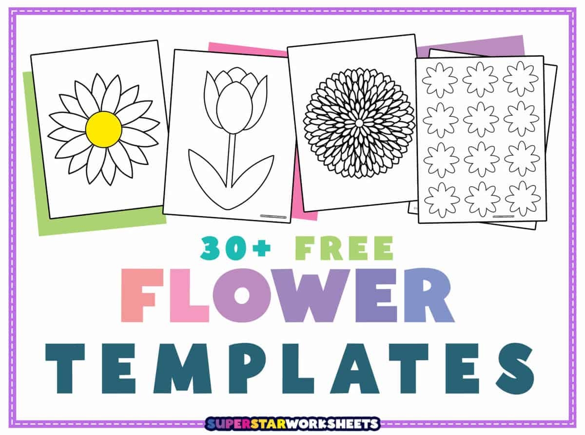 free printable flower template