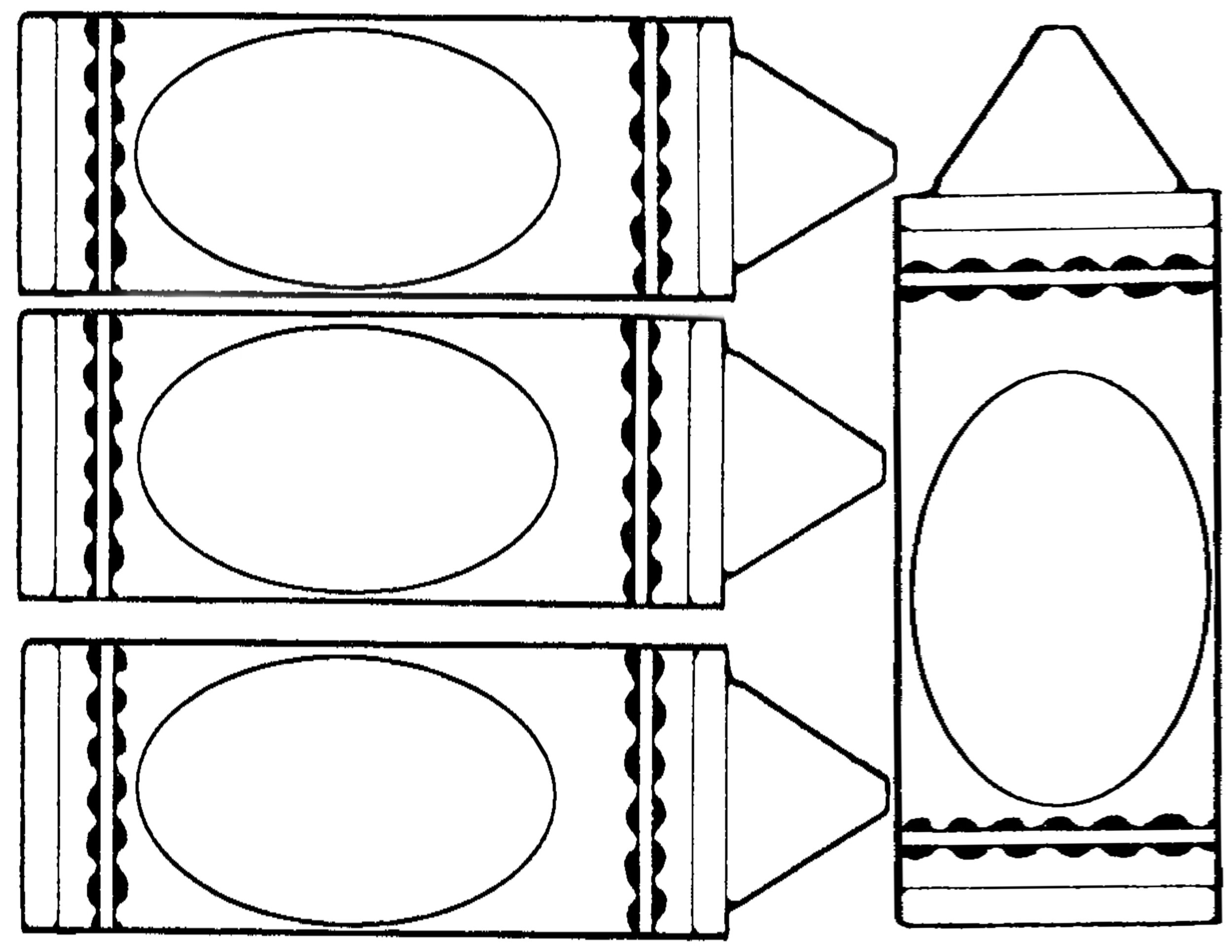 free crayon template printable