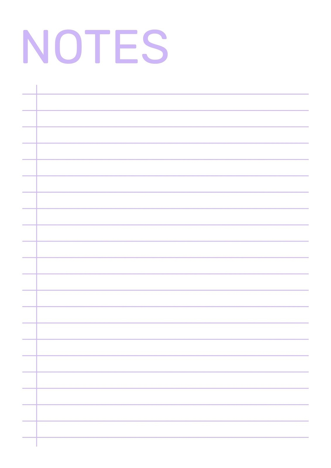 cute printable notes template