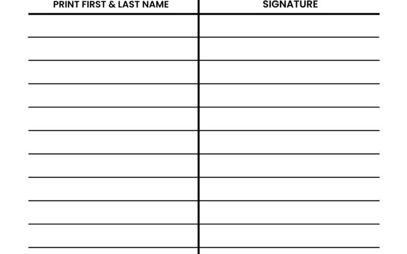 Free And Customizable Sign Up Sheet Templates