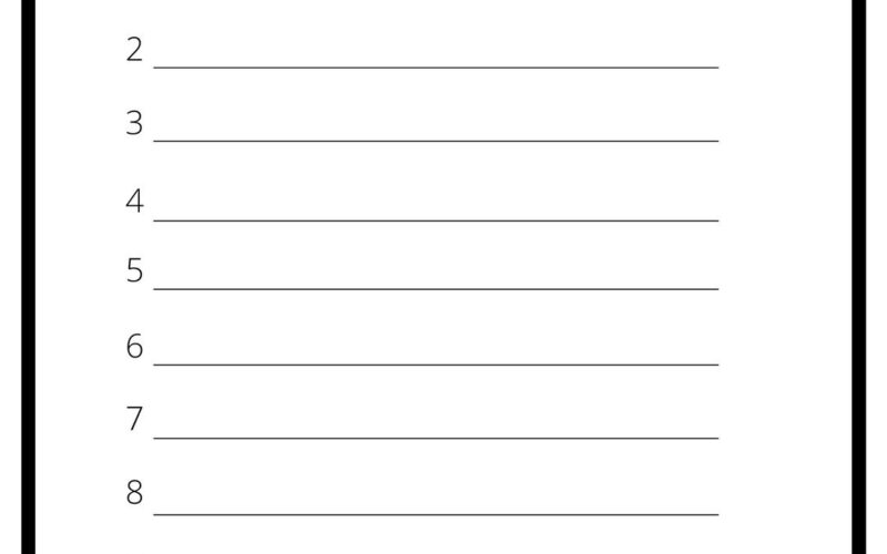 Free And Customizable Spelling Templates
