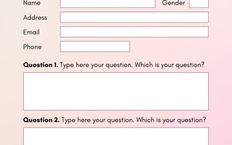Free And Customizable Survey Templates