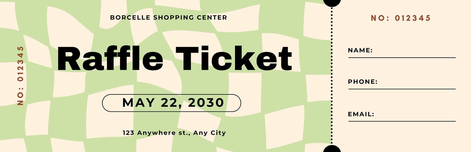free printable ticket template