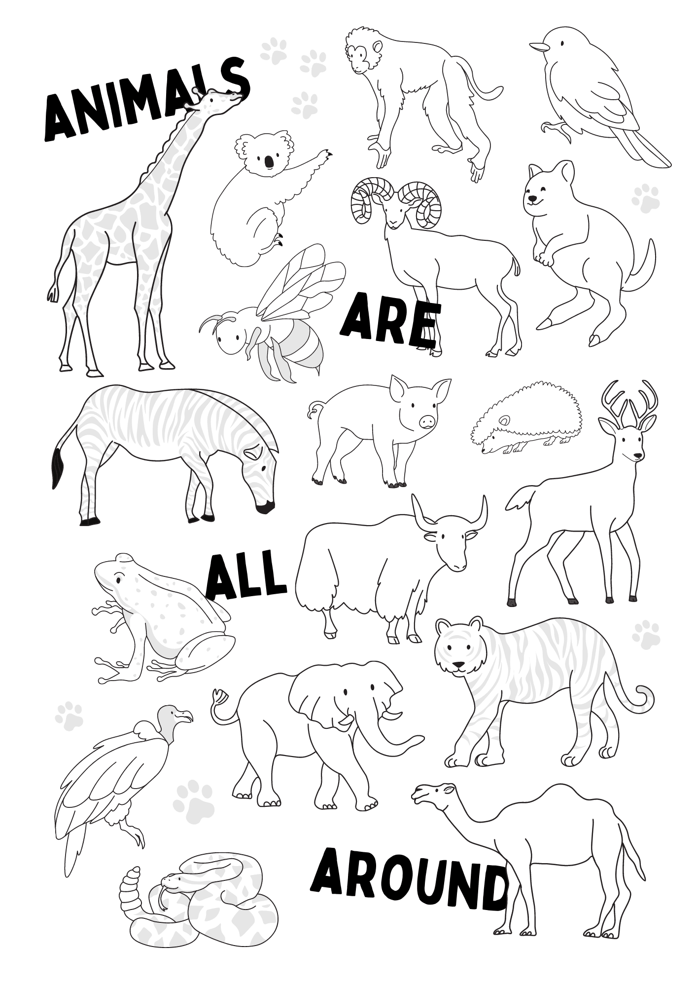 animals coloring pages printable