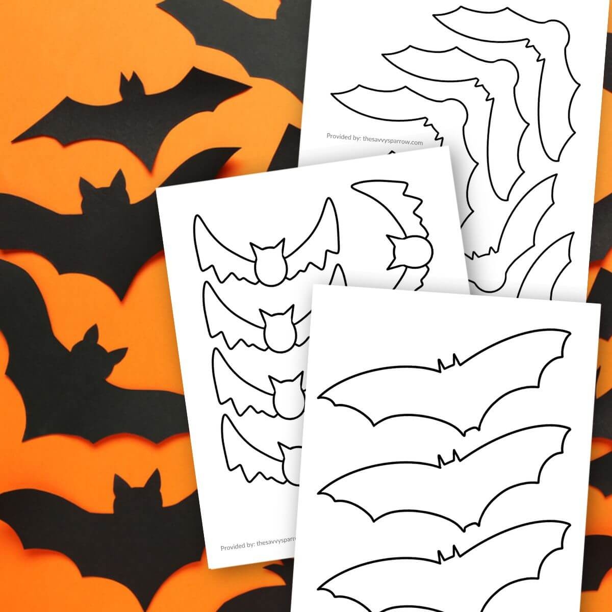printable bat template