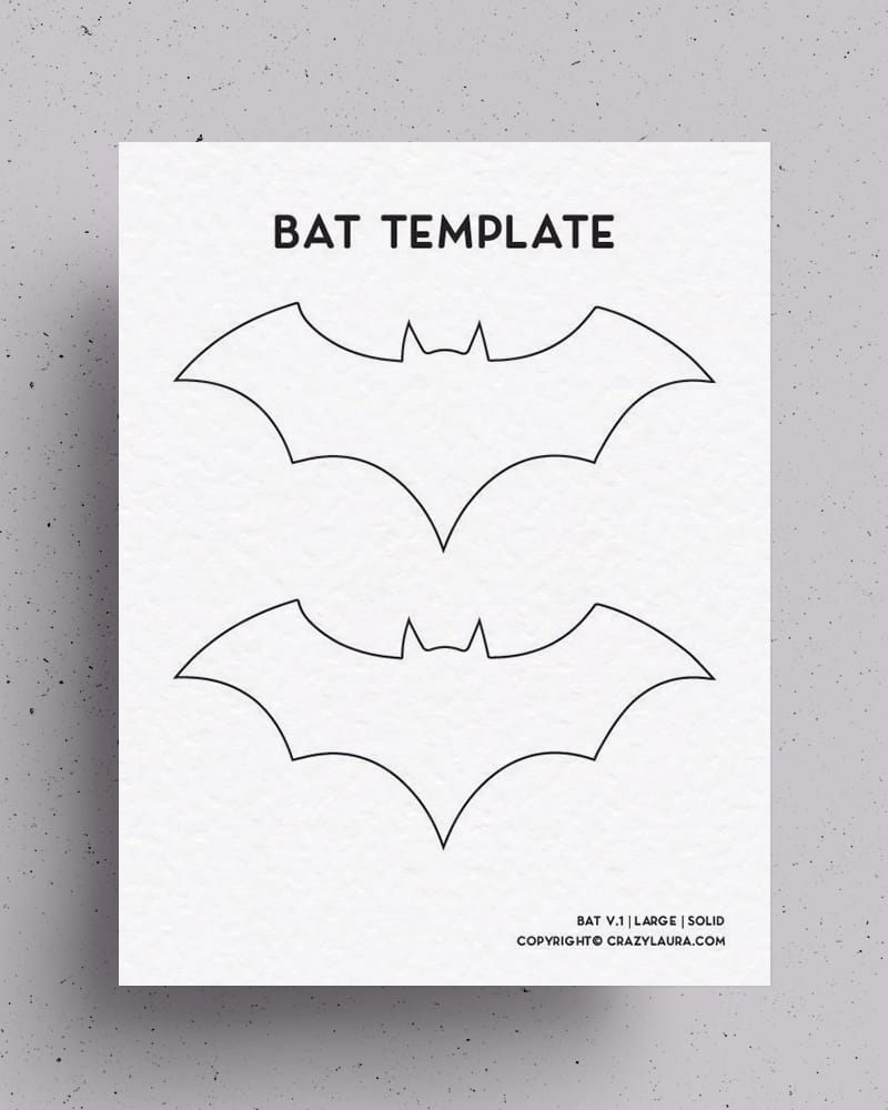 bat template printable
