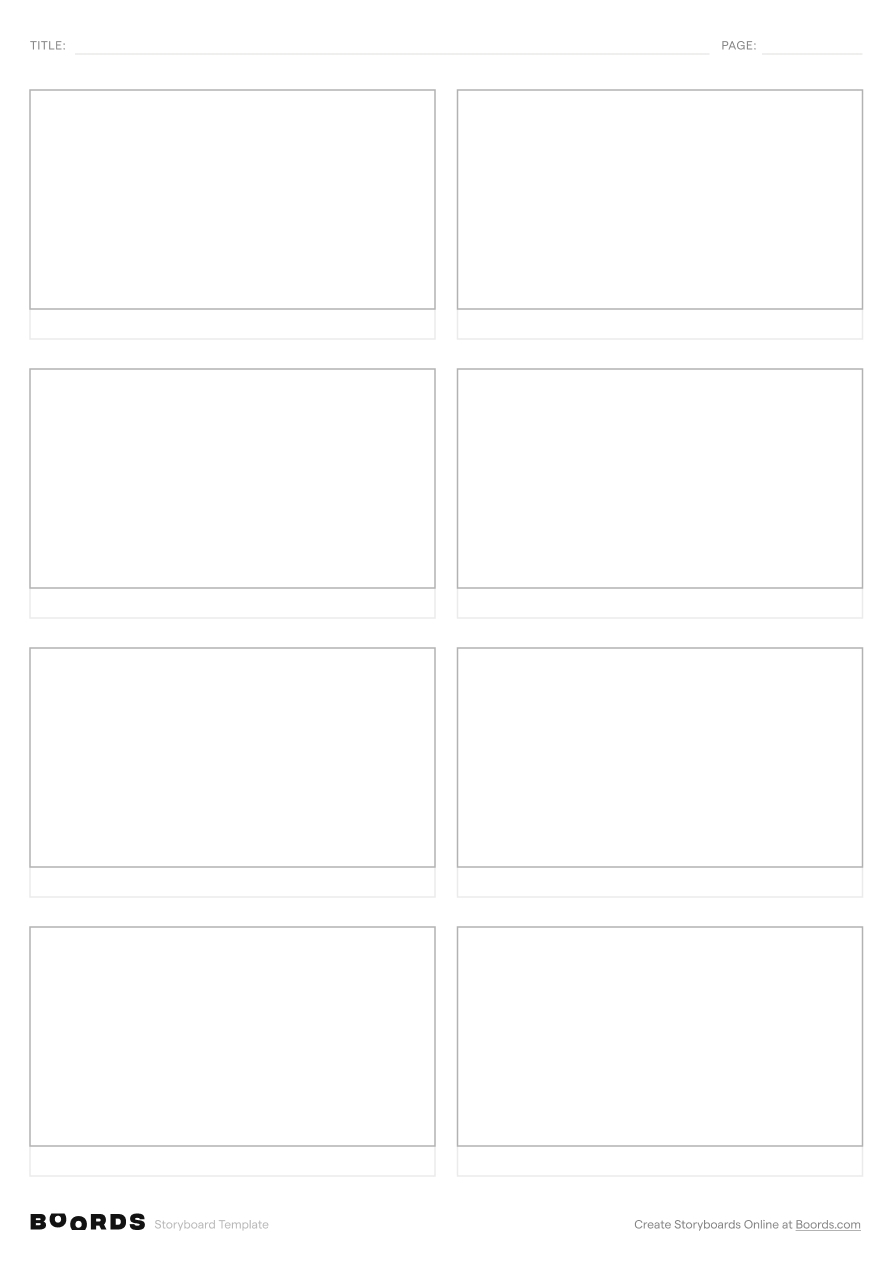 FREE Blank Storyboard Templates Instant Download Boords FREE Blank Storyboard Templates Instant Download Boords