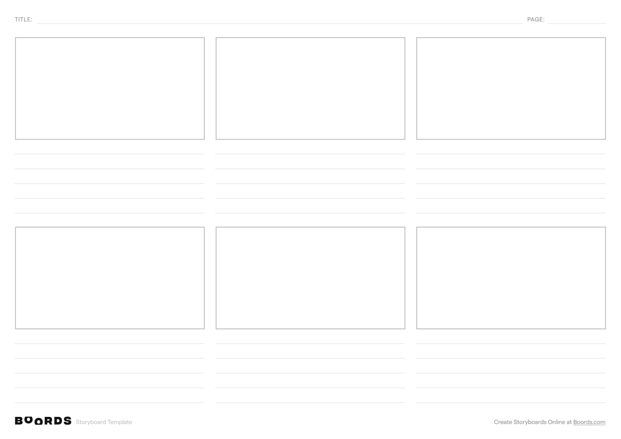 FREE Blank Storyboard Templates Instant Download Boords FREE Blank Storyboard Templates Instant Download Boords