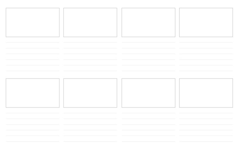 FREE Blank Storyboard Templates Instant Download Boords