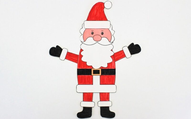 Free Build A Santa Printable The Craft at Home Family