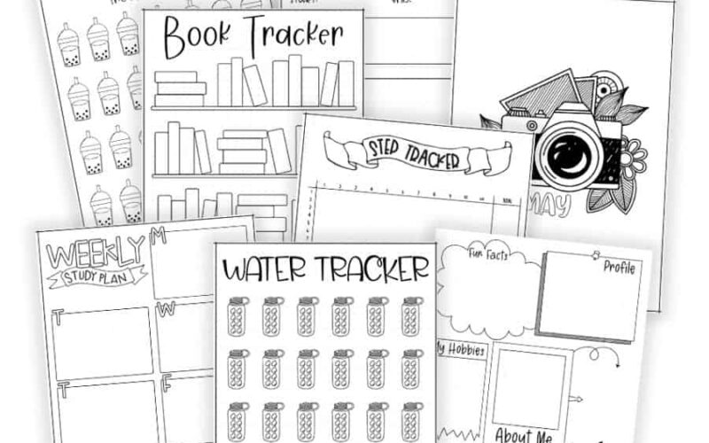 Free Bullet Journal Printables Masha Plans