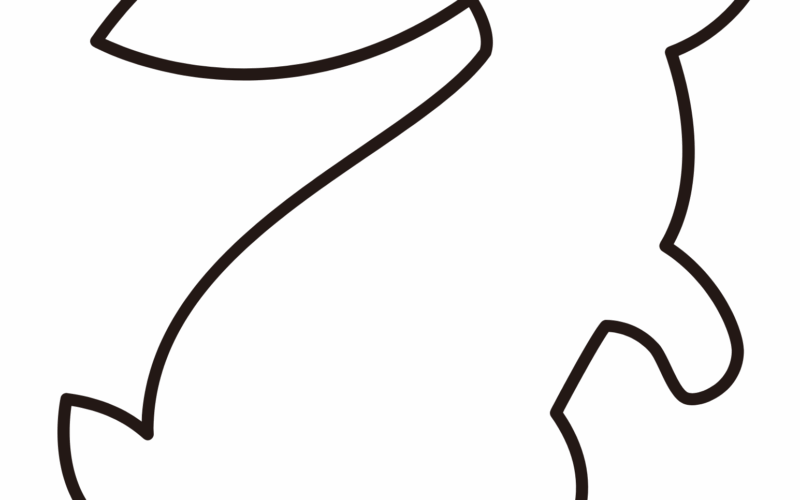 Free Bunny Outlines Printable Templates Crafty Morning