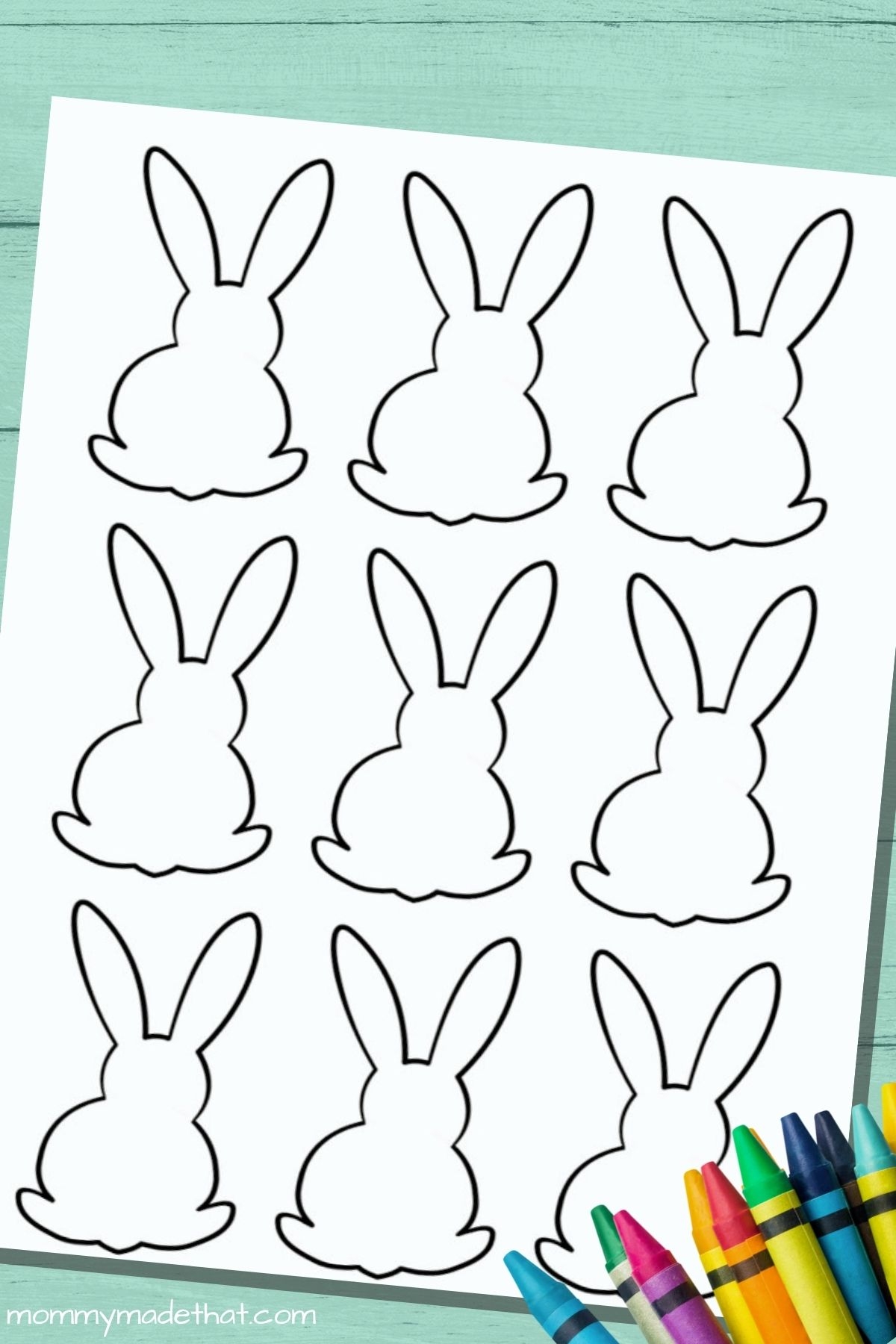 rabbit template printable