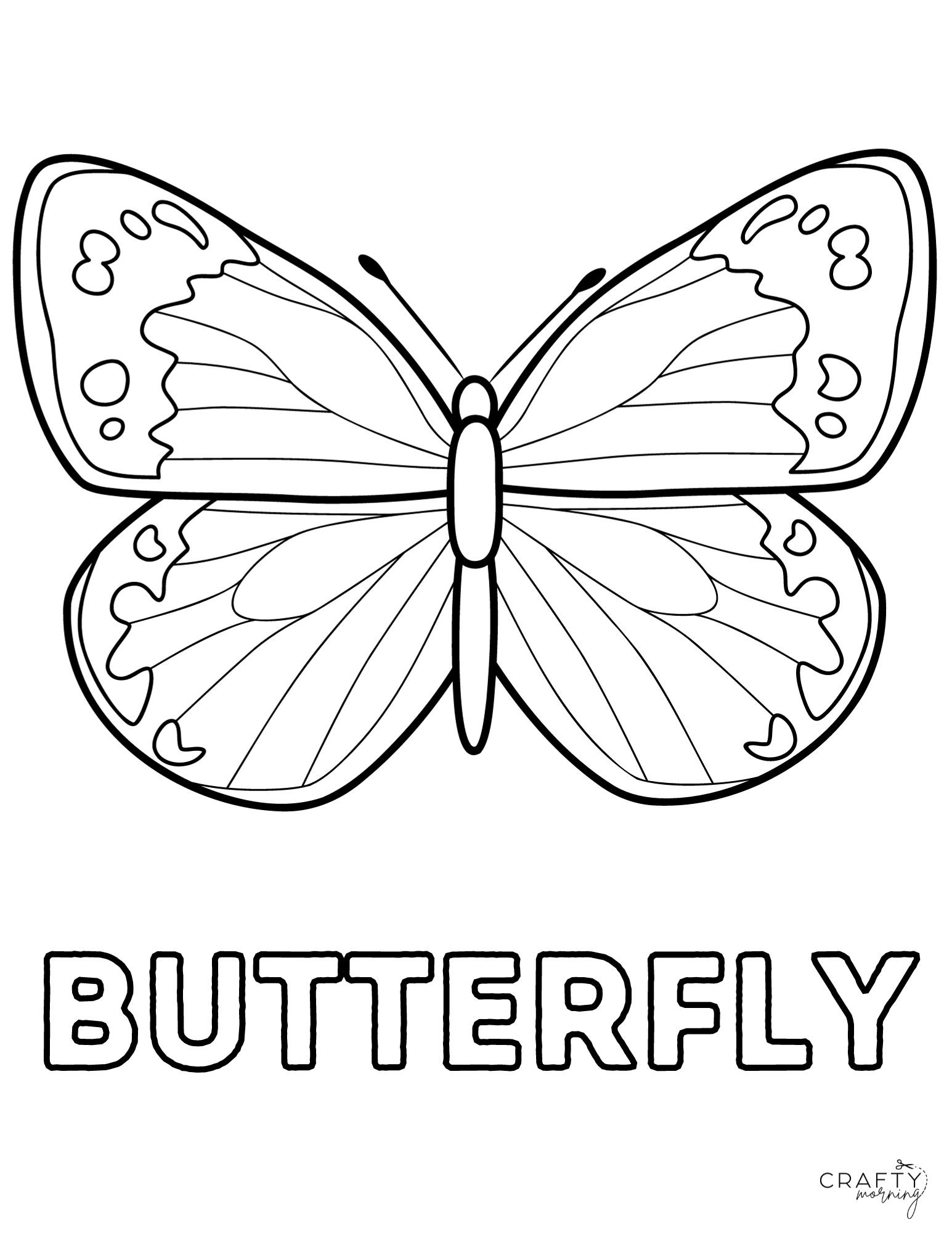 printable butterfly pictures to color