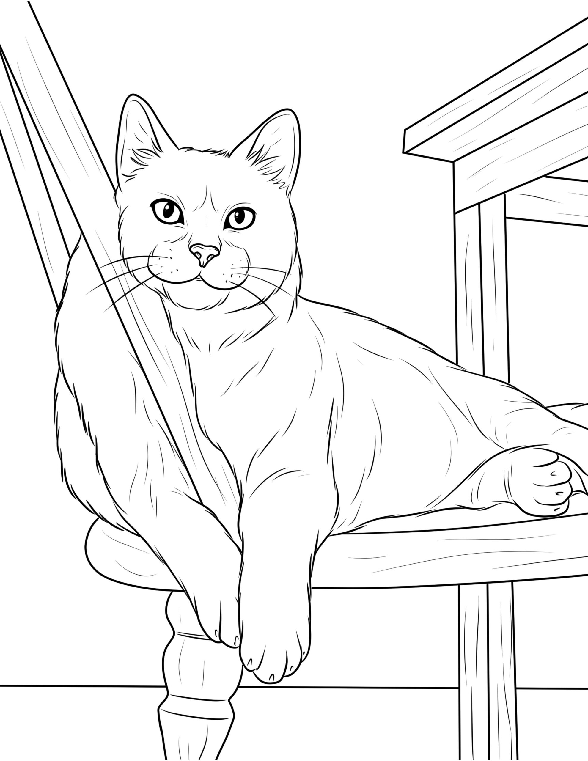 printable cat coloring sheets
