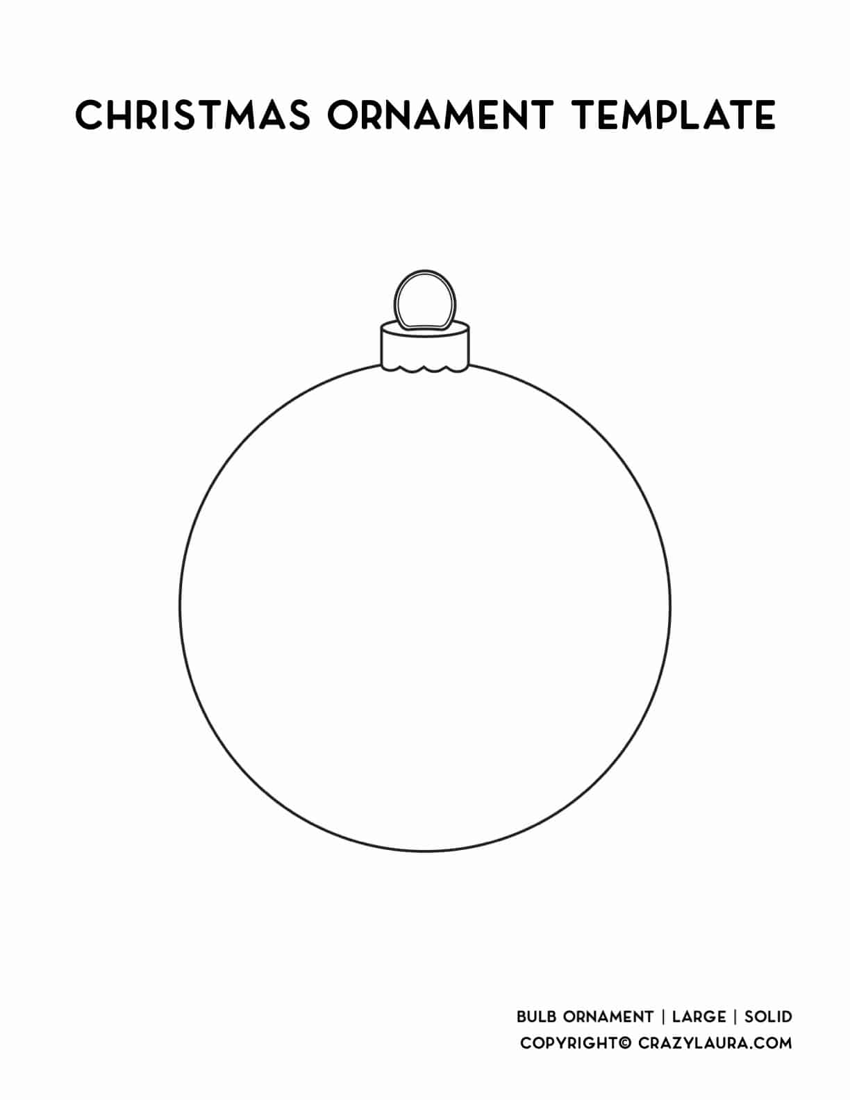 Free Christmas Ornament Template Printables Outlines Crazy Laura Free Christmas Ornament Template Printables Outlines Crazy Laura