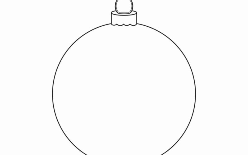 Free Christmas Ornament Template Printables Outlines Crazy Laura
