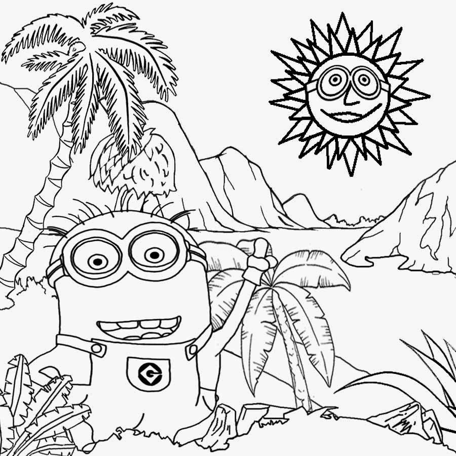 printable coloring pages minion