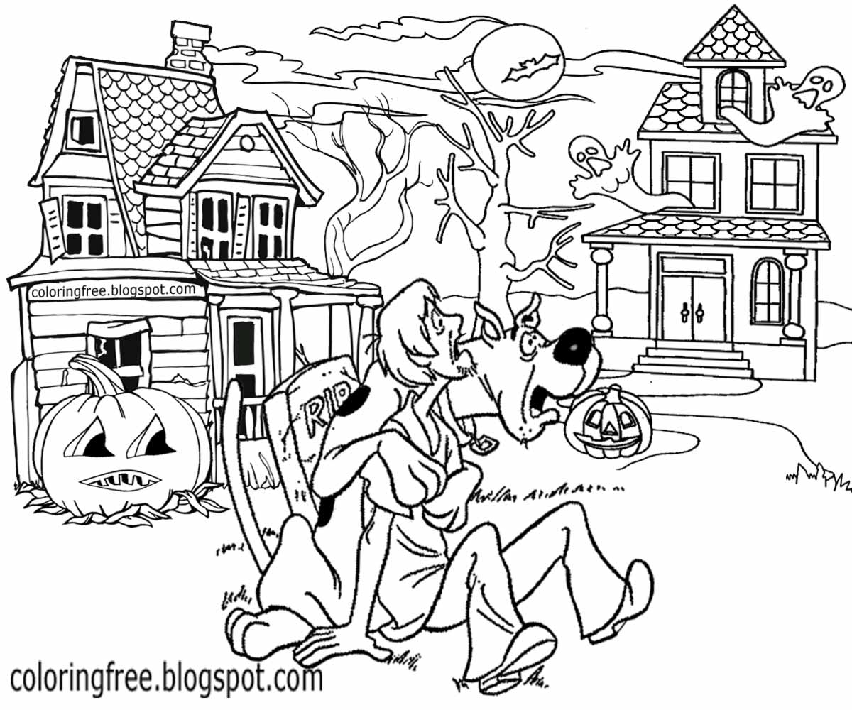 scooby doo printables coloring pages