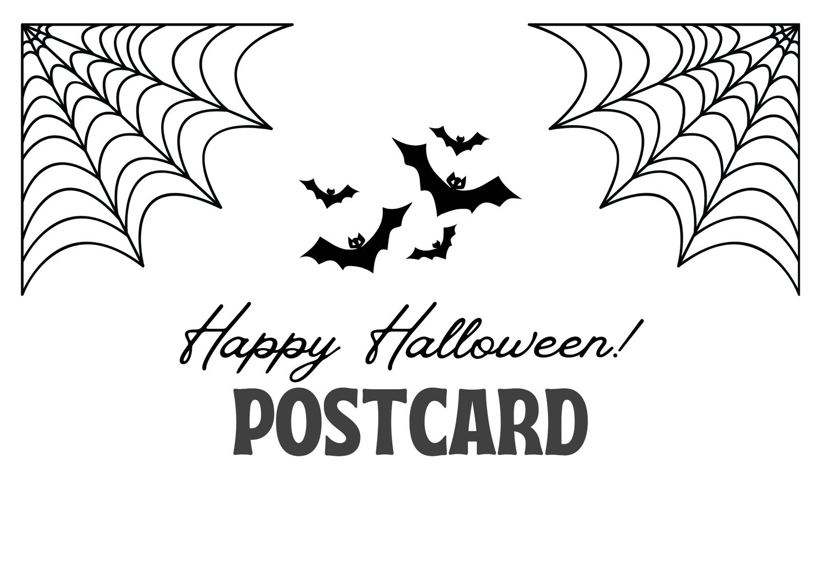 Free Custom Printable Halloween Postcard Templates Canva
