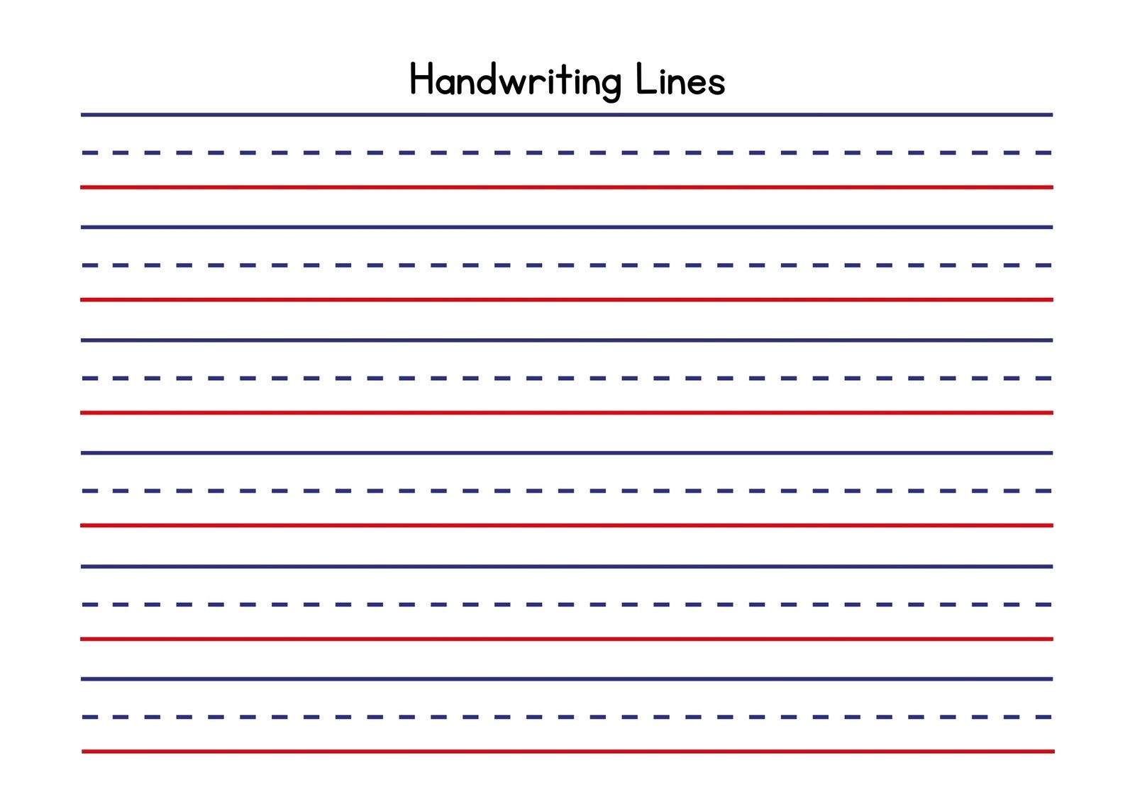 free printable practice handwriting sheets