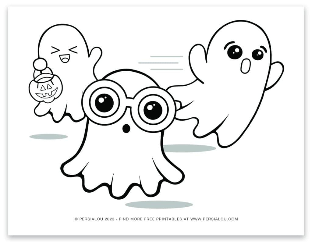 printable ghost coloring pages
