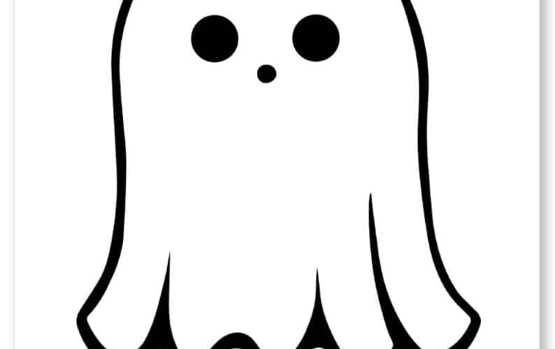 Free Cute Ghost Coloring Pages