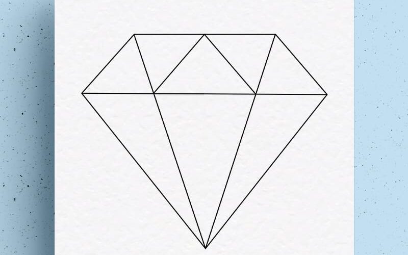 Free Diamond Template Outline Printable Sheets Crazy Laura