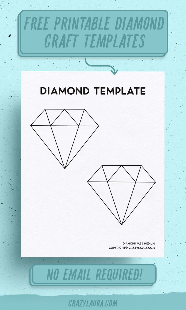 diamond template printable