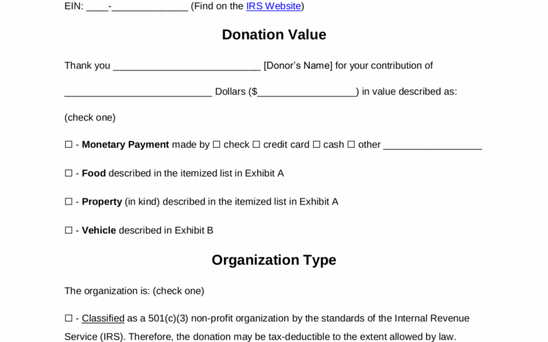 Free Donation Receipt Templates Samples PDF Word EForms