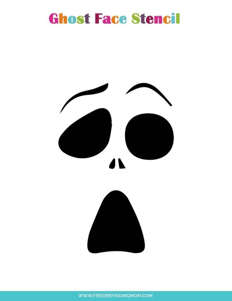 ghost face template printable