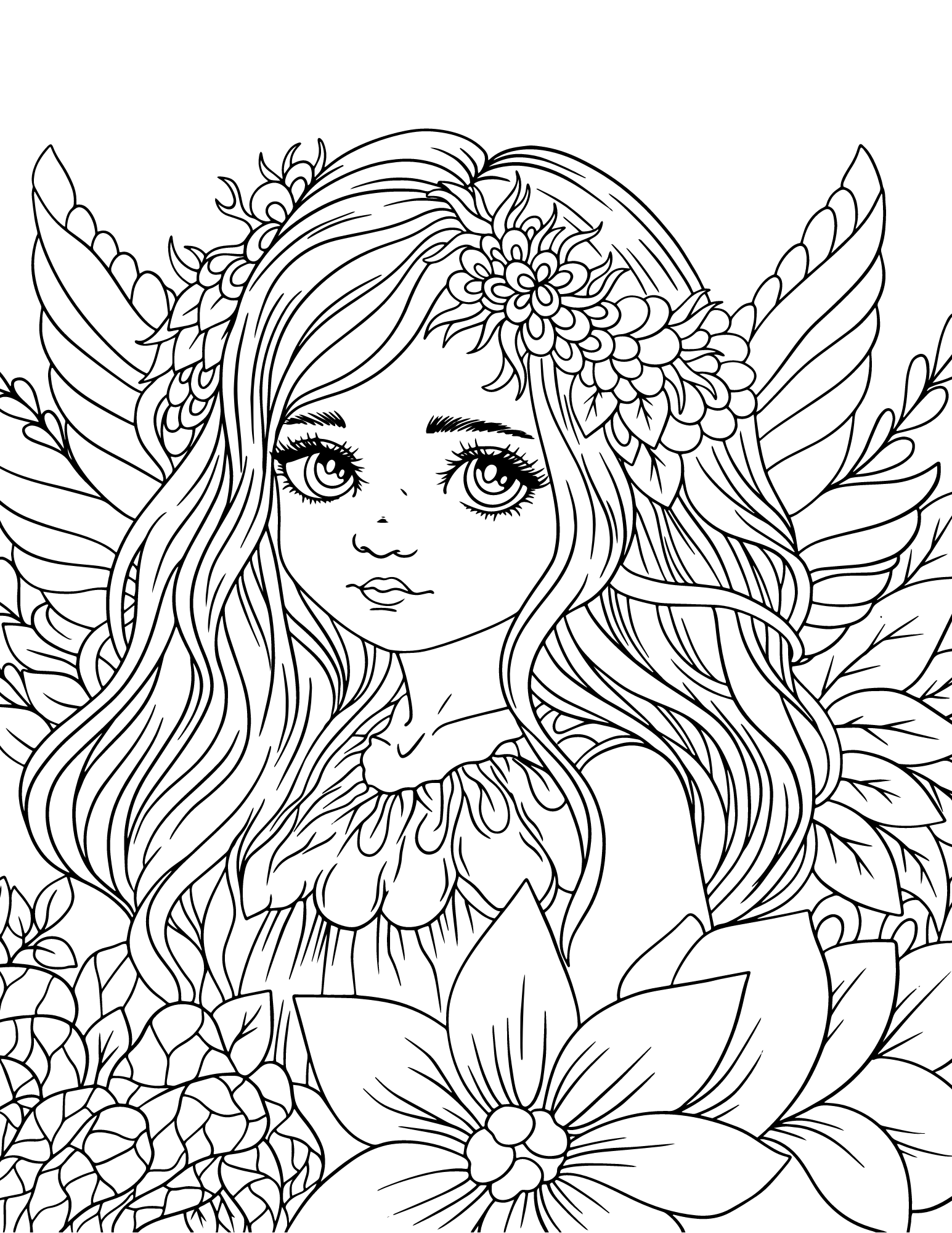 fairy coloring printables