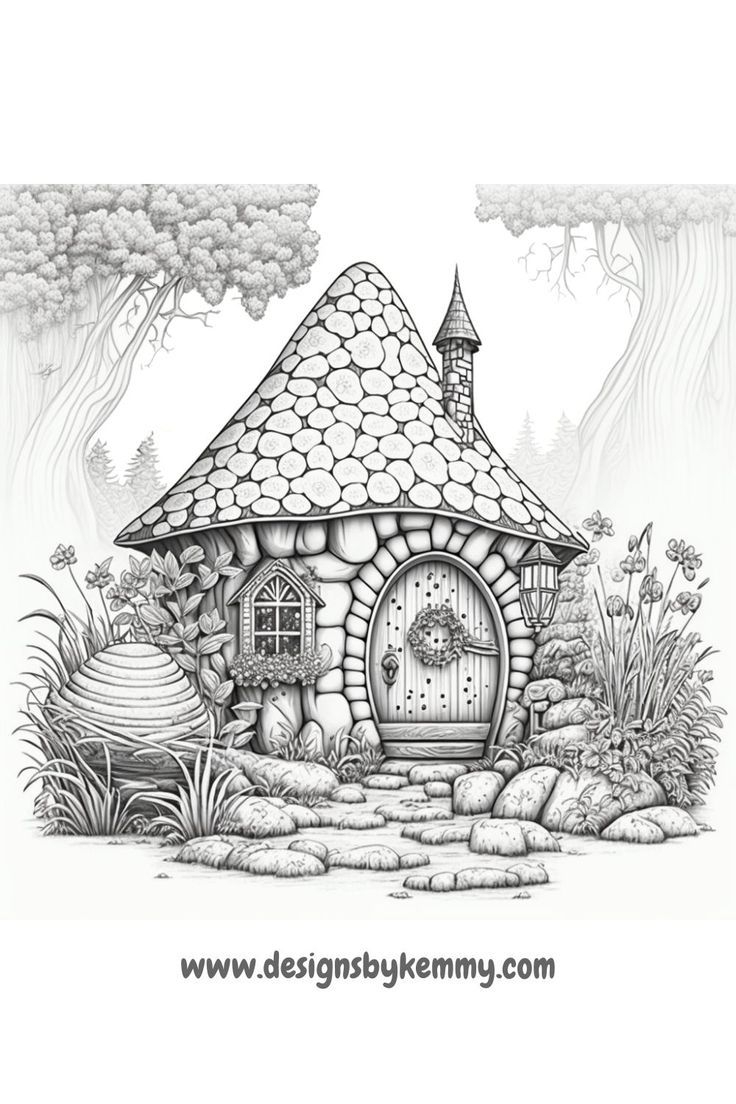house printable coloring pages