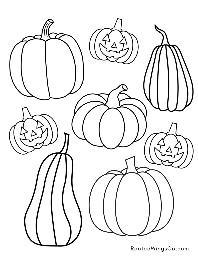 free fall coloring pages printable