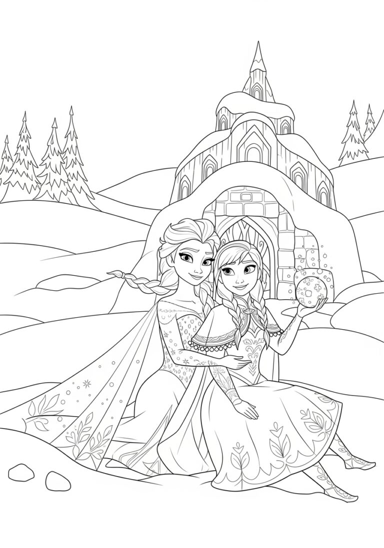 free frozen coloring printables