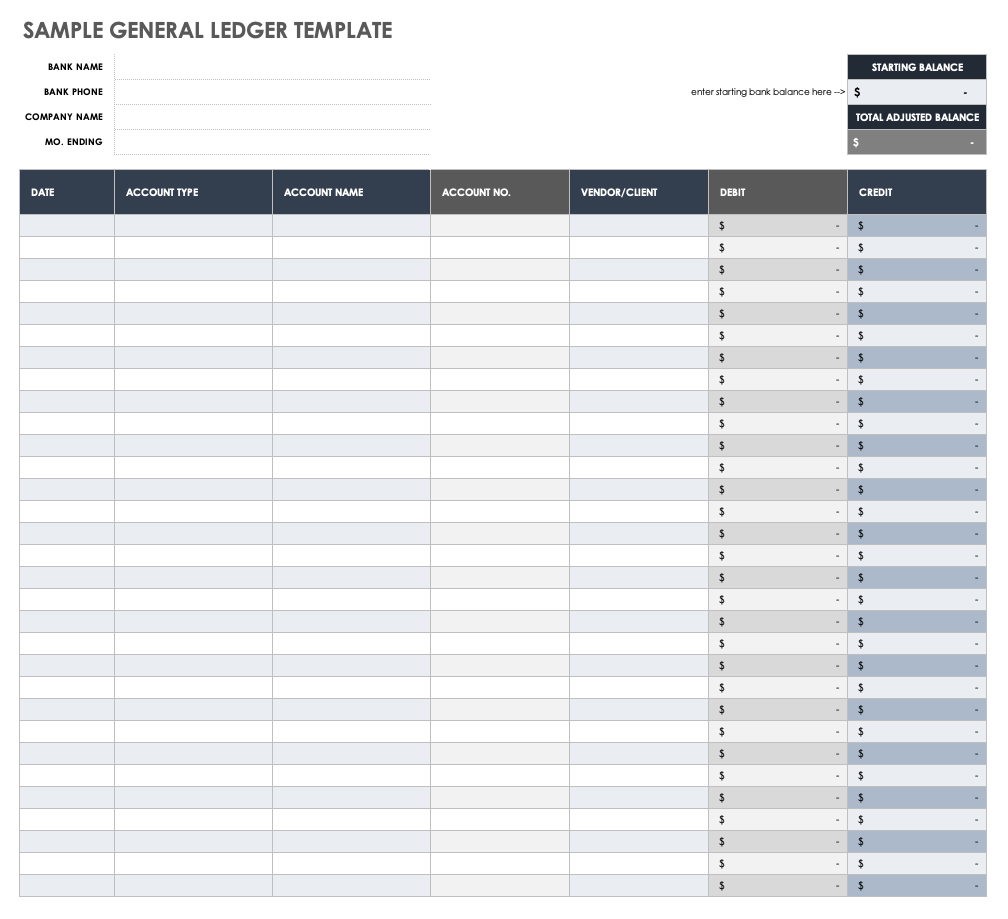 free printable ledger sheets pdf