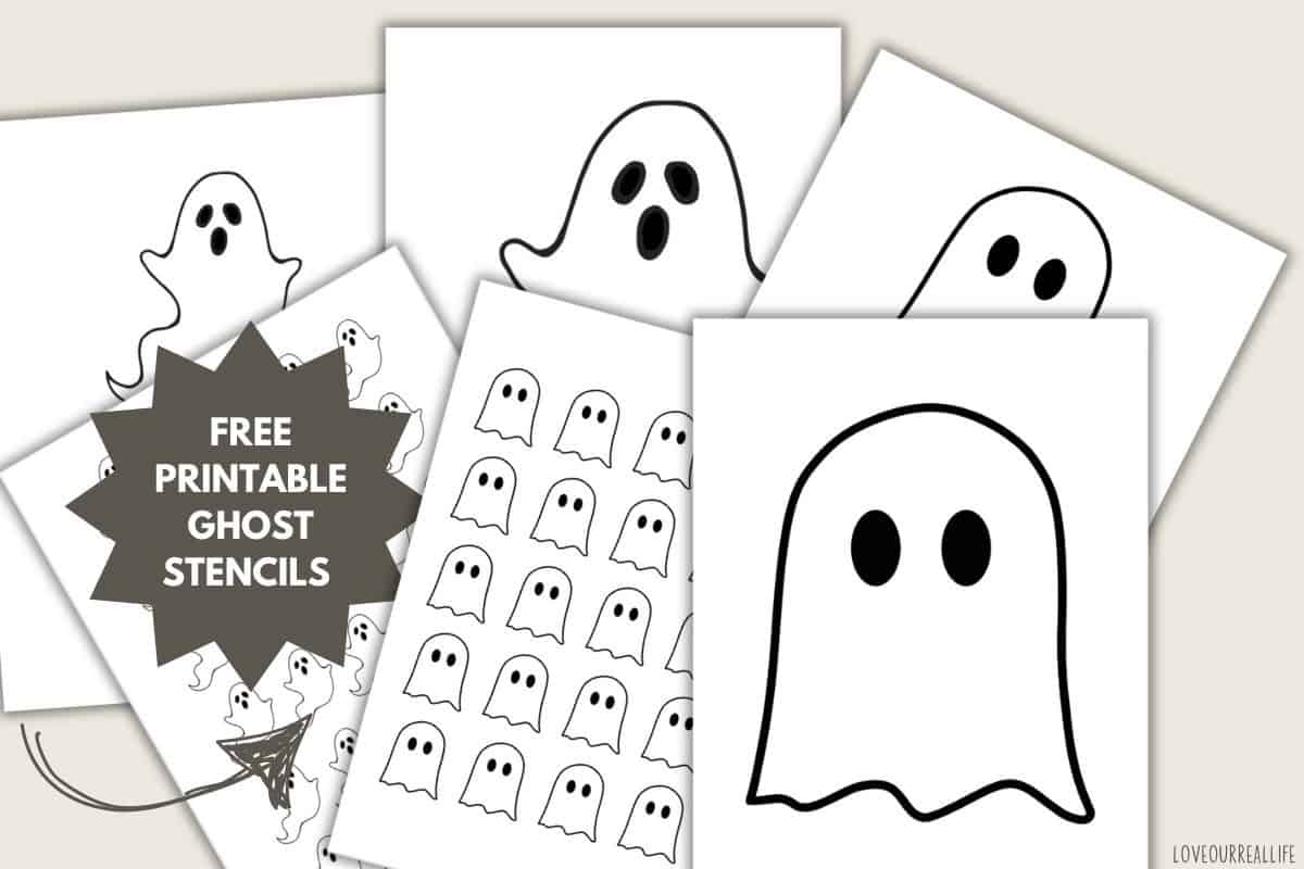Free Ghost Outline Printable Simple Ghost Drawing Halloween Stencil Ideas Love Our Real Life