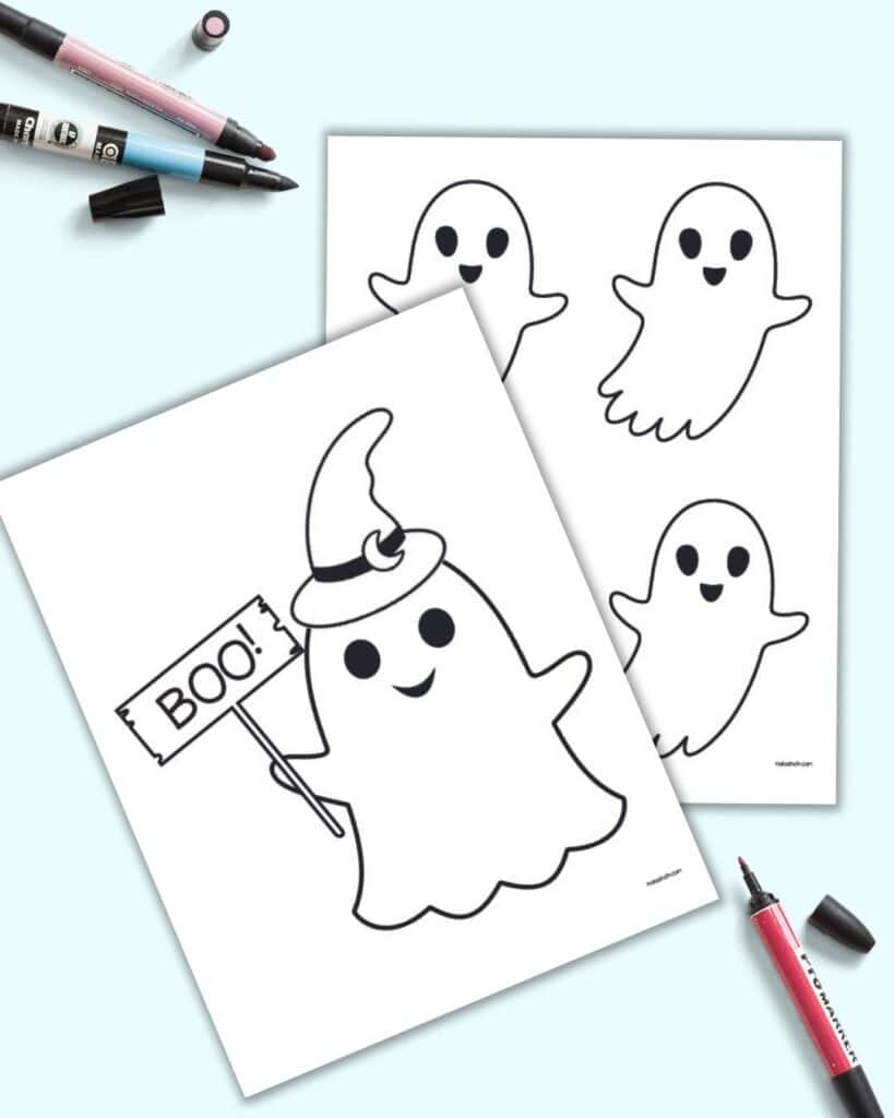 free printable ghost template printable