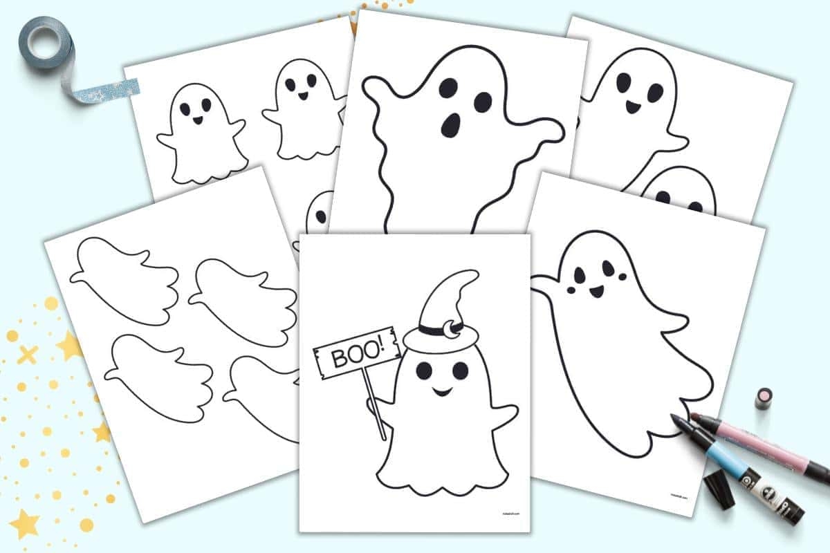free printable ghost templates