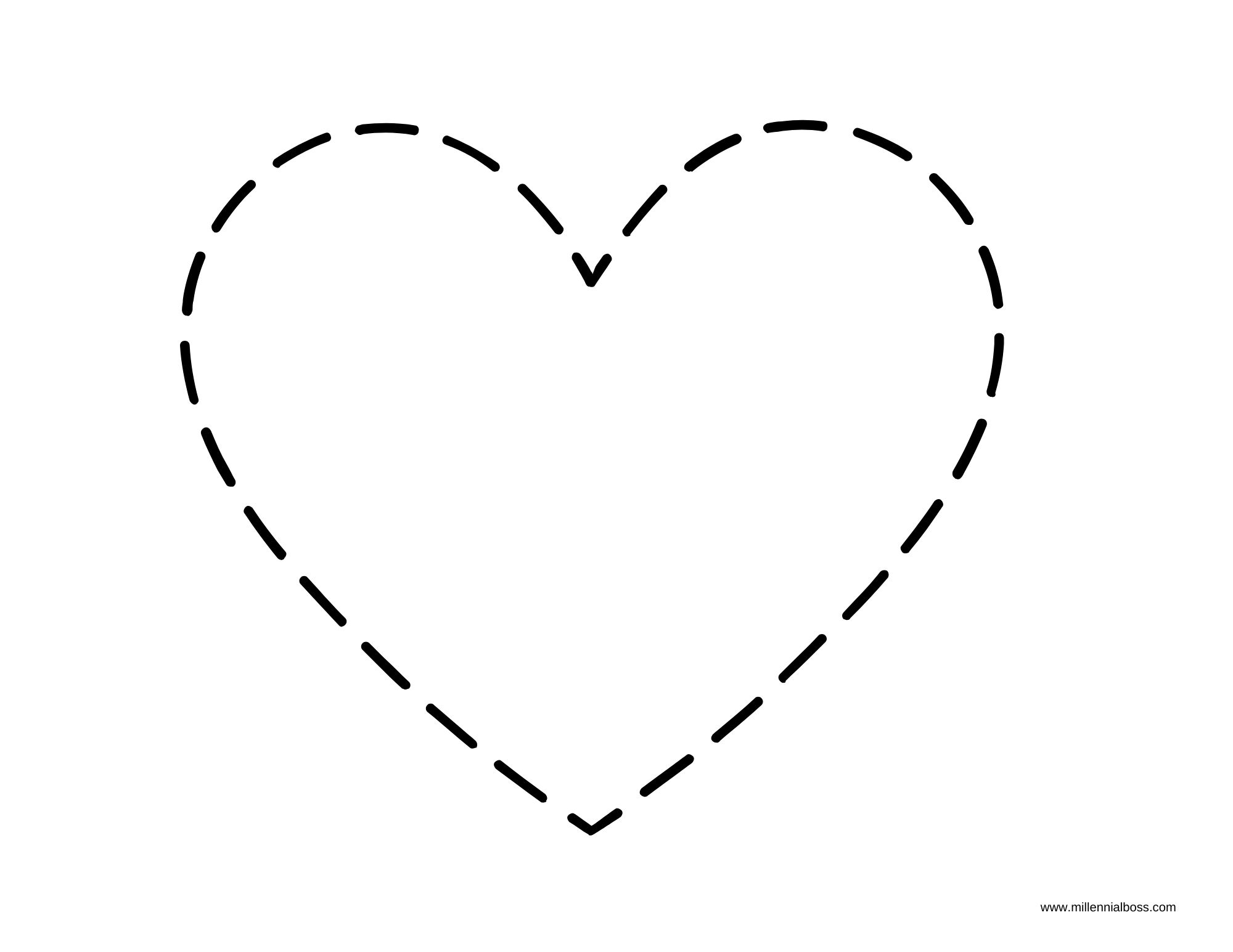 heart printable template