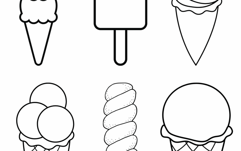 Free Ice Cream Coloring Pages For Kids And Adults